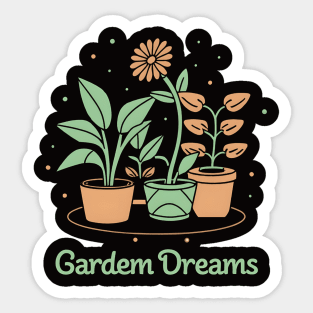 Garden Dreams" – Where Imagination Blooms Sticker